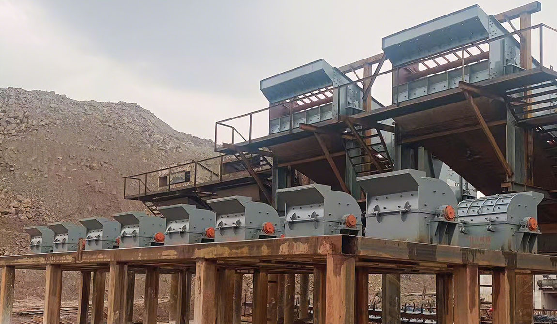 Линия по производству молотковой дробилки